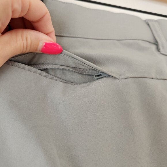 Fabletics Men's Grey Golf Pants Strech Performance Wear Classic Fit Size 30x32 - Picture 6 of 8